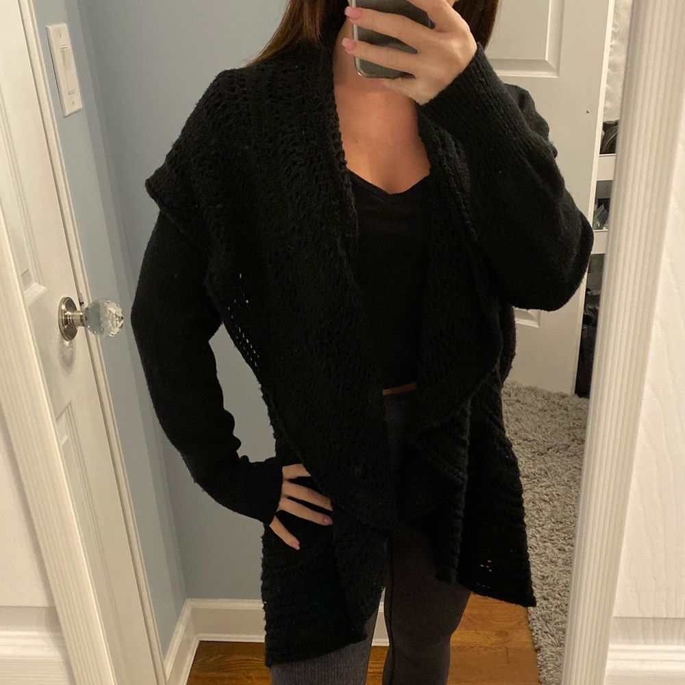 Cache Black Knit Cardigan